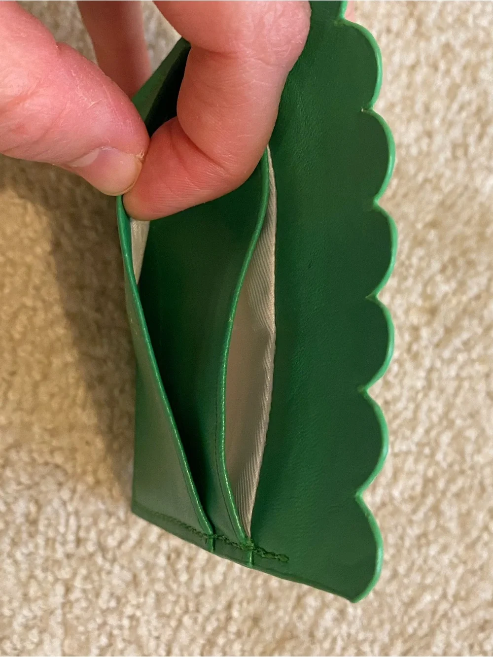Packed Party Green 'All For Tacos' Scallop Card Holder